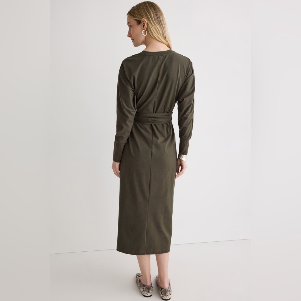 Modern Citizen Wei Tie Front Dress in Olive Green Size XS. - Picture 12 of 15